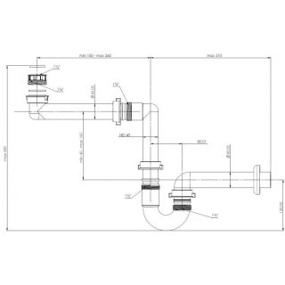 Сифон для раковины Aquanet 339428