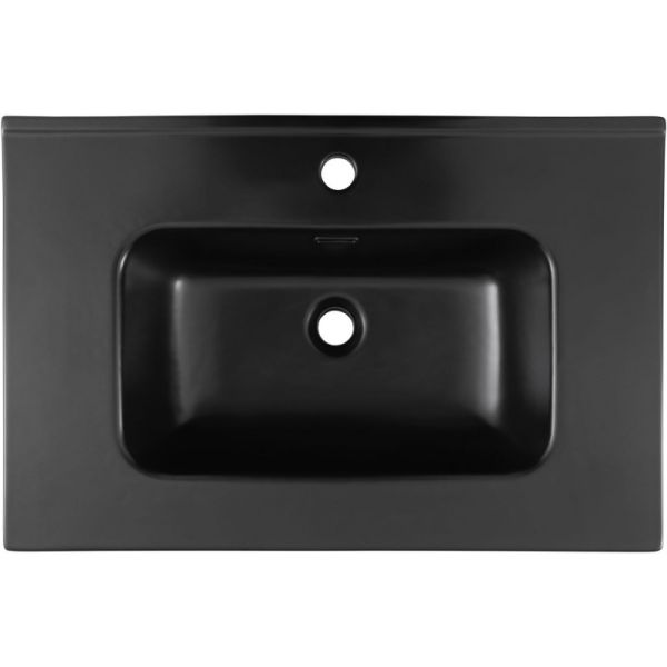 Раковина Aquanet Flat 329254 70 см чёрный матовый