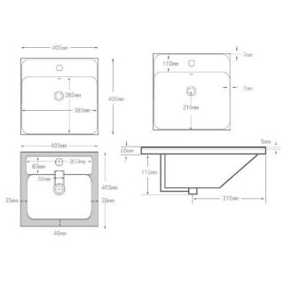 Раковина Aquanet Flash Mini 342051 40 см белый