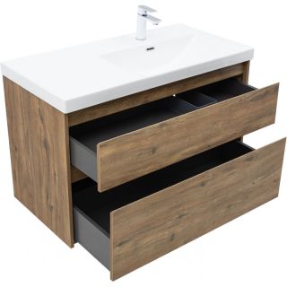 Тумба под раковину Aquanet Nova Lite 2.0 346319 100 см дуб рустикальный