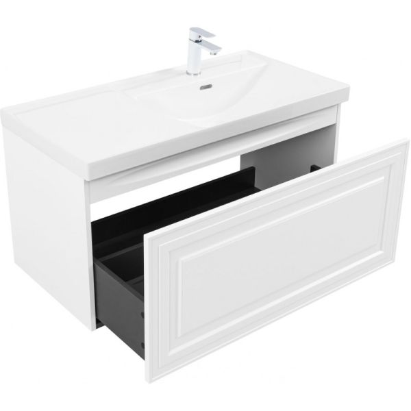 Тумба под раковину Aquanet Агата 345483 100 см белый сатин