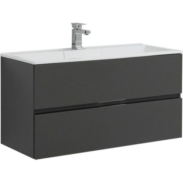 Тумба под раковину Aquanet Алвита 240112 100 см серый антрацит