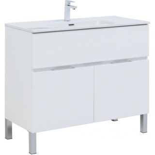 Тумба под раковину Aquanet Алвита New 277554 100 см белый матовый