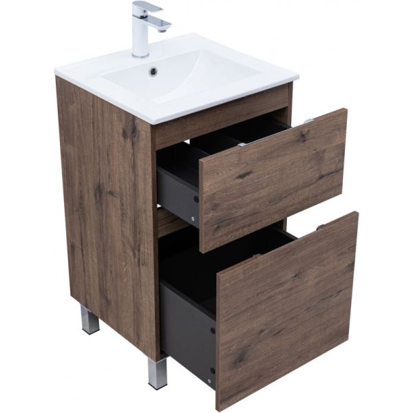 Тумба под раковину Aquanet Алвита New 344126 50 см дуб веллингтон табак