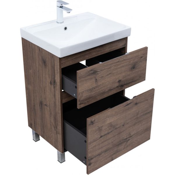 Тумба под раковину Aquanet Алвита New 344127 60 см дуб веллингтон табак