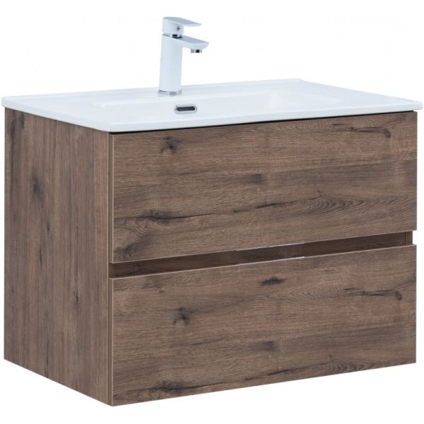 Тумба под раковину Aquanet Алвита New 334185 70 см дуб веллингтон табак