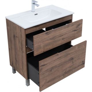 Тумба под раковину Aquanet Алвита New 344129 80 см дуб веллингтон табак