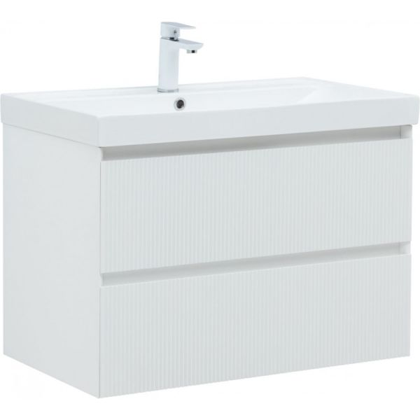Тумба под раковину Aquanet Альтера 337156 80 см белый матовый