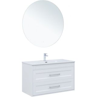 Тумба под раковину Aquanet Бостон New 306369 100 см белый сатин