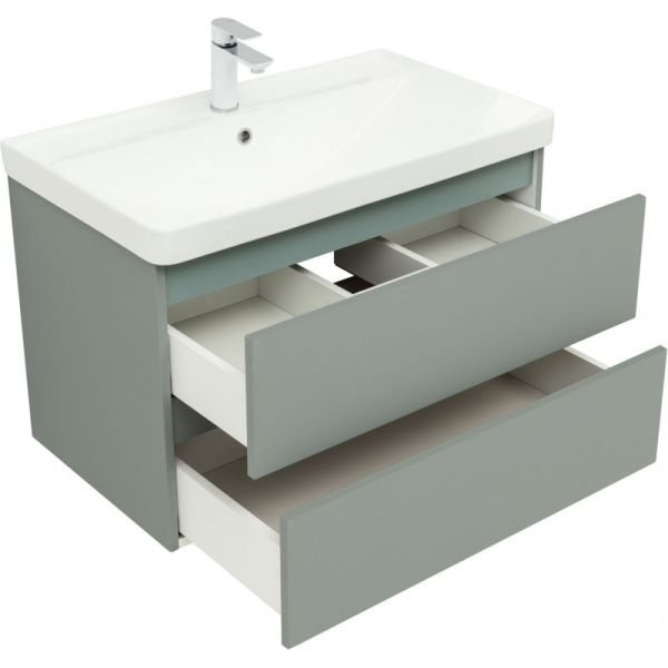 Тумба под раковину Aquanet Вега 2.0 337961 80 см мисти грин
