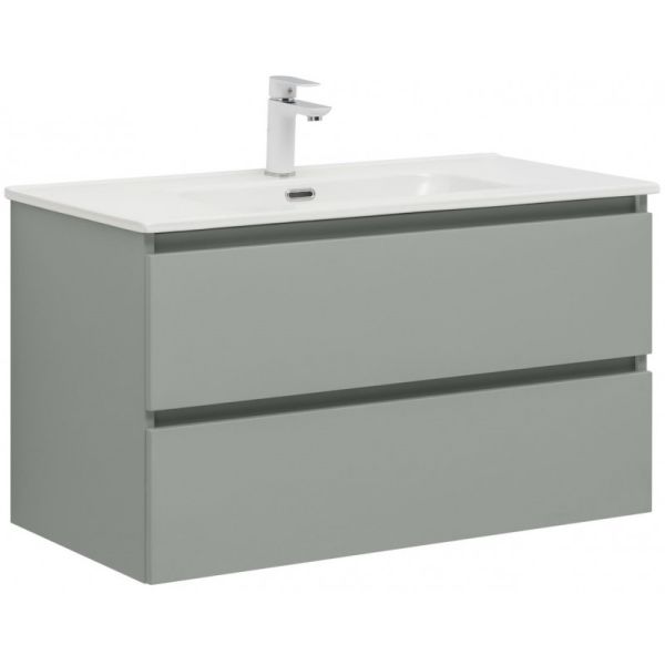 Тумба под раковину Aquanet Вега 2.0 337962 90 см мисти грин