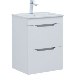 Тумба под раковину Aquanet Практика 347914 50 см белый глянец