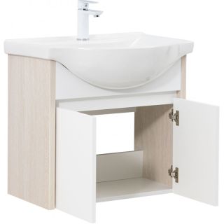 Тумба под раковину Aquanet Сидней 345123 65 см дуб атланта/белый