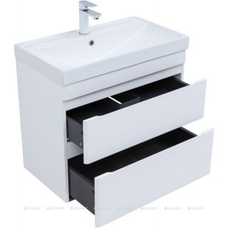 Тумба под раковину Aquanet Слим 346049 80 см белый сатин