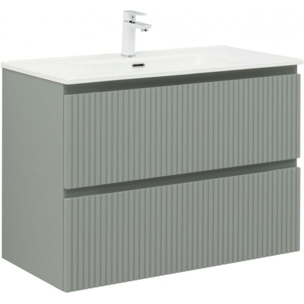 Тумба под раковину Aquanet Джейн 335435 90 см мисти грин