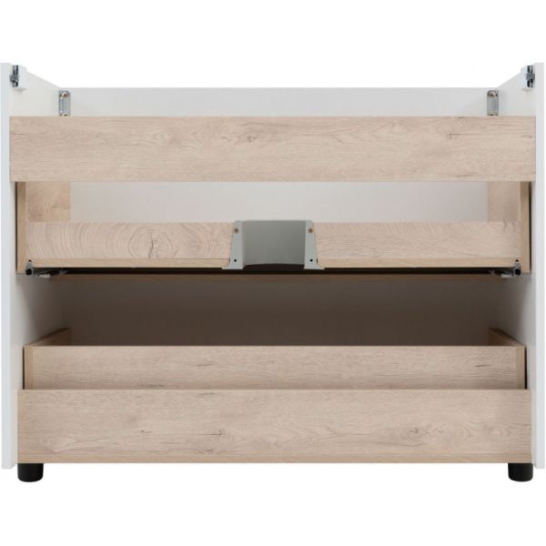 Тумба под раковину Aquanet Ирис New 339257 100 см белый глянец