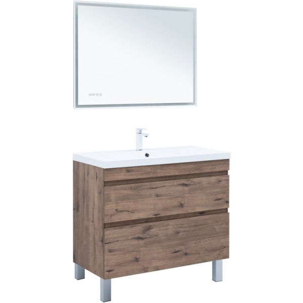 Тумба под раковину Aquanet Нота New 344148 100 см дуб веллингтон табак