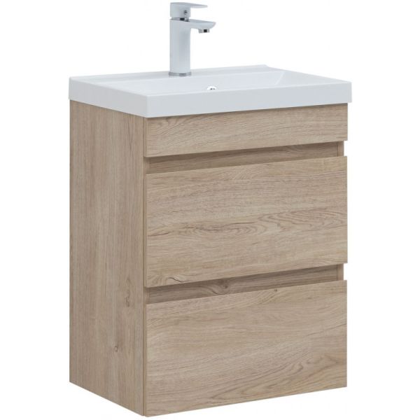 Тумба под раковину Aquanet Нота New 334196 50 см дуб светлый