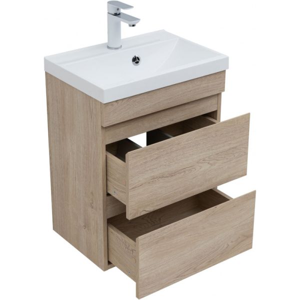 Тумба под раковину Aquanet Нота New 334196 50 см дуб светлый