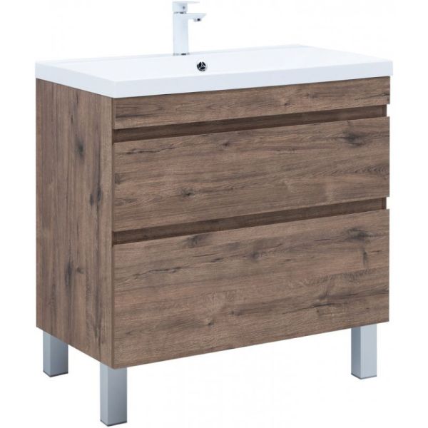 Тумба под раковину Aquanet Нота New 344145 90 см дуб веллингтон табак