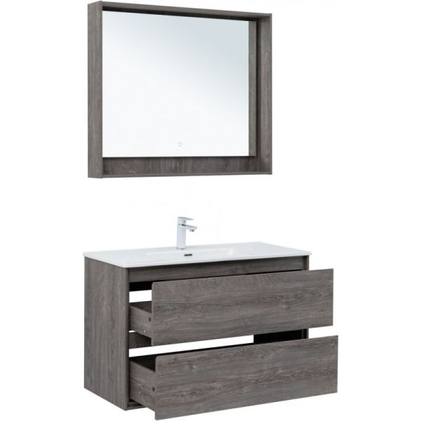 Тумба под раковину Aquanet Милан 336375 100 см дуб рошелье