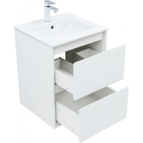 Тумба под раковину Aquanet Милан 336366 50 см белый глянец