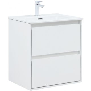 Тумба под раковину Aquanet Милан 336367 60 см белый глянец