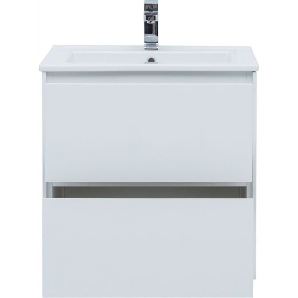 Тумба под раковину Aquanet Милан 339965 65 см белый глянец
