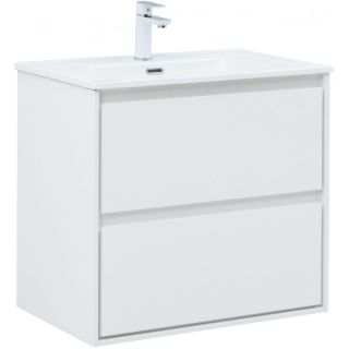 Тумба под раковину Aquanet Милан 336368 70 см белый глянец