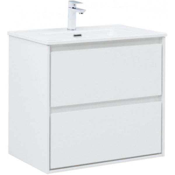 Тумба под раковину Aquanet Милан 336368 70 см белый глянец