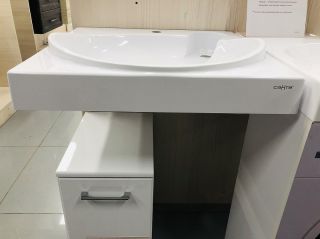 Раковина над стиральной машиной СанТа Сатурн 900126 60см белый