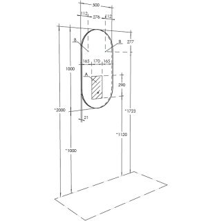 Зеркало Акватон Альто 50см 1A256402A1010