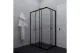 Душевой уголок Triton Вента Щ0000056926 100x80 см профиль чёрный стекло прозрачное