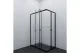 Душевой уголок Triton Вента Щ0000056926 100x80 см профиль чёрный стекло прозрачное