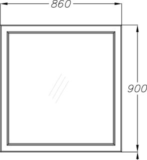 Зеркало Opadiris Омега 00-00002827 слоновая кость