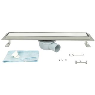 Душевой трап ALMAes Laguna LG80WH 80см белое стекло