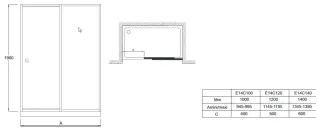 Душевая дверь Jacob Delafon Serenity E14C140-GA 140 см профиль хром стекло прозрачное