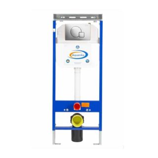 Инсталляция для подвесного унитаза Aquanika Basic 10.702.45B.02.10 с клавишей смыва хром