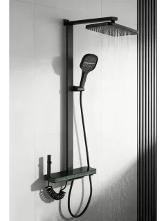 Душевая стойка CERUTTISPA MAURO черный