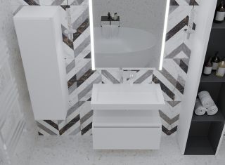 Ящик под столешницу Armadi Art Flat 80см белый 897-080-W