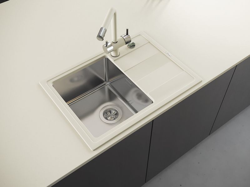 Кухонная мойка Florentina Комби 650 антрацит