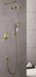 Душевая система Rose R0235E золото