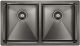 Мойка кухонная Paulmark Dopplet PM507844-GM воронёная сталь