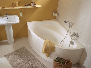 Santek Гоа 150х100 L асимметричная белая 1WH112033