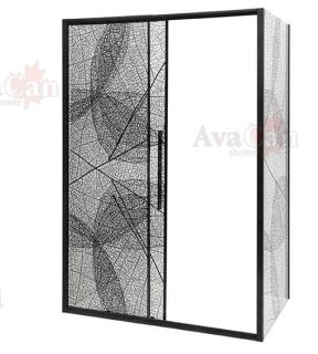 Душевой уголок AvaCan FB 120-140 + SB 90 чёрный