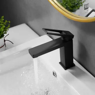 Смеситель для раковины Shevanik S6801H чёрный