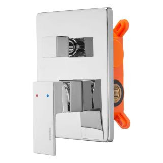 Встраиваемый смеситель Swedbe Platta 5519 подключение на два выхода хром