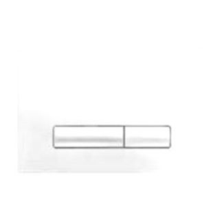 Панель механ. двойная Glam, пластик, белый, OLI