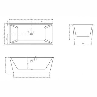 Акриловая ванна ABBER AB9224-1.7 180x80