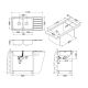 Кухонная мойка Alveus 1092001 Line Maxim 100 Sat-90 116.5x50.5 FS